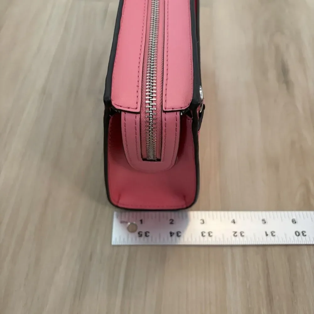 MICHAEL KORS  SHEILA SMALL EAST WEST SHOULDER CROSSBODY BAG TEA ROSE